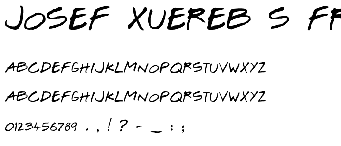 Josef Xuereb_s Friends Bold font
